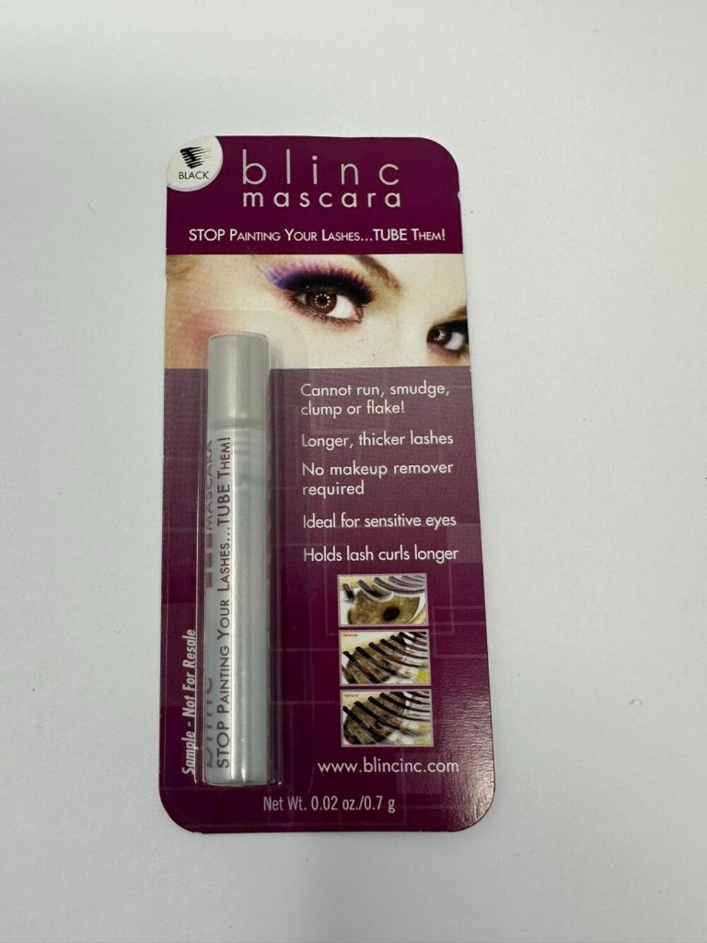 NEW!!‎ Blinc Volume Tubing Water Resistant Mascara Travel 0.7g 0.02oz Sealed! A4